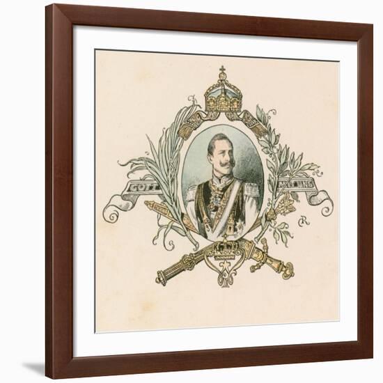 Kaiser Wilhelm II, German Emperor and King of Prussia-null-Framed Giclee Print