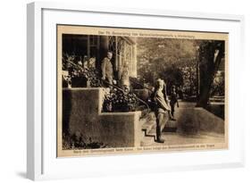 Kaiser Wilhelm II, Hindenburg, Geburtstagsmahl, 70 J-null-Framed Giclee Print