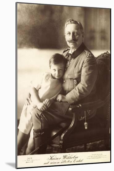 Kaiser Wilhelm II Mit Seinem Ältesten Enkel, Liersch-null-Mounted Giclee Print