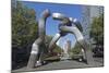 Kaiser Wilhelm Memorial Church and Sculpture in Kurfurstendamm, Berlin, Germany-Markus Lange-Mounted Photographic Print