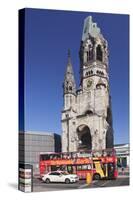 Kaiser Wilhelm Memorial Church and Sightseeing Bus at the Kurfurstendamm, Berlin, Germany-Markus Lange-Stretched Canvas