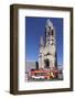 Kaiser Wilhelm Memorial Church and Sightseeing Bus at the Kurfurstendamm, Berlin, Germany-Markus Lange-Framed Photographic Print