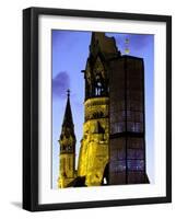 Kaiser Wilhelm Memorial Church, Berlin, Germany-Walter Bibikow-Framed Photographic Print