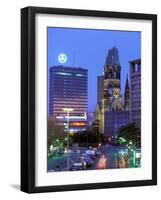 Kaiser Wilhelm Memorial Church, Kurfurstendamm Area, Berlin, Germany-Walter Bibikow-Framed Photographic Print