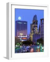 Kaiser Wilhelm Memorial Church, Kurfurstendamm Area, Berlin, Germany-Walter Bibikow-Framed Photographic Print