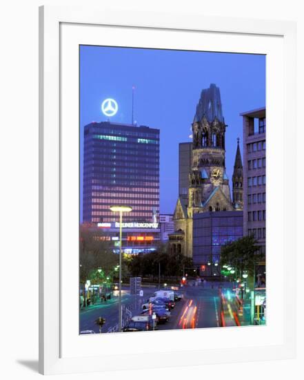 Kaiser Wilhelm Memorial Church, Kurfurstendamm Area, Berlin, Germany-Walter Bibikow-Framed Photographic Print