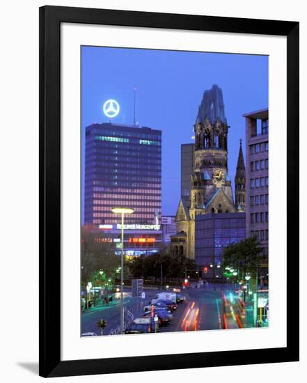 Kaiser Wilhelm Memorial Church, Kurfurstendamm Area, Berlin, Germany-Walter Bibikow-Framed Photographic Print