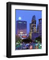 Kaiser Wilhelm Memorial Church, Kurfurstendamm Area, Berlin, Germany-Walter Bibikow-Framed Photographic Print