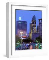 Kaiser Wilhelm Memorial Church, Kurfurstendamm Area, Berlin, Germany-Walter Bibikow-Framed Photographic Print