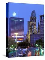 Kaiser Wilhelm Memorial Church, Kurfurstendamm Area, Berlin, Germany-Walter Bibikow-Stretched Canvas