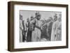 Kaiser Wilhelm with his troops, 1914-18-null-Framed Photographic Print