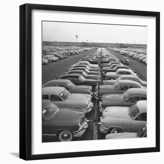 Kaisers Awaiting Delivery to Dealers-null-Framed Photographic Print