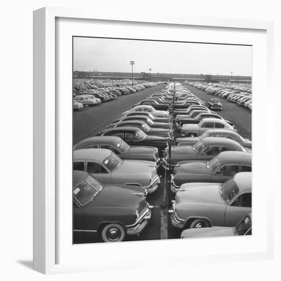 Kaisers Awaiting Delivery to Dealers-null-Framed Photographic Print