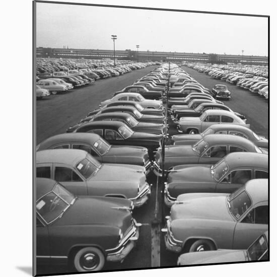 Kaisers Awaiting Delivery to Dealers-null-Mounted Photographic Print