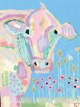 Pastel Cow-Kait Roberts-Art Print