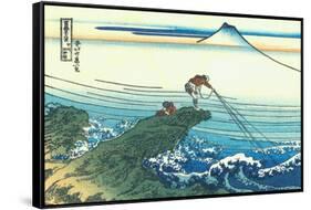 Kajikazawa in Kai Province, c.1830-Katsushika Hokusai-Framed Stretched Canvas