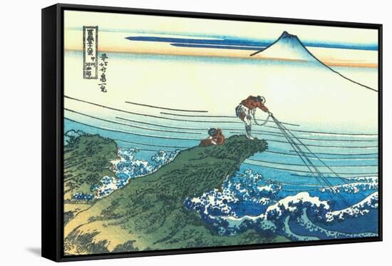 Kajikazawa in Kai Province, c.1830-Katsushika Hokusai-Framed Stretched Canvas