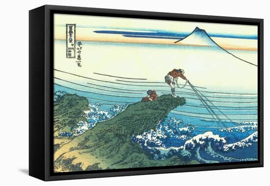 Kajikazawa in Kai Province, c.1830-Katsushika Hokusai-Framed Stretched Canvas