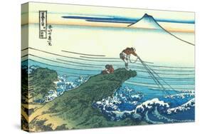 Kajikazawa in Kai Province, c.1830-Katsushika Hokusai-Stretched Canvas