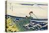 Kajikazawa in Kai Province, from the Series 'Thirty-Six Views of Mount Fuji'-Katsushika Hokusai-Stretched Canvas