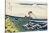 Kajikazawa in Kai Province, from the Series 'Thirty-Six Views of Mount Fuji'-Katsushika Hokusai-Stretched Canvas