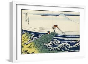 Kajikazawa in Kai Province, from the Series 'Thirty-Six Views of Mount Fuji'-Katsushika Hokusai-Framed Giclee Print