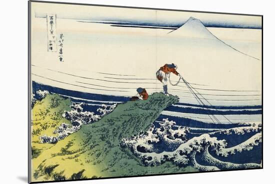 Kajikazawa in Kai Province, from the Series 'Thirty-Six Views of Mount Fuji'-Katsushika Hokusai-Mounted Giclee Print