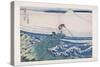 Kajikazawa in Kai Province (Koshu Kajikazawa) (Colour Woodblock Print)-Katsushika Hokusai-Stretched Canvas