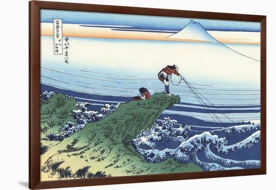 Kajikazawa in Kai Province-Katsushika Hokusai-Framed Giclee Print