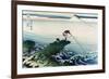 Kajikazawa in Kai Province-Katsushika Hokusai-Framed Art Print