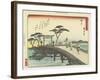 Kakegawa, 1837-1844-Utagawa Hiroshige-Framed Giclee Print