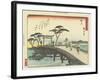 Kakegawa, 1837-1844-Utagawa Hiroshige-Framed Giclee Print