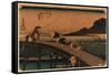 Kakegawa-Utagawa Hiroshige-Framed Stretched Canvas