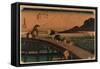 Kakegawa-Utagawa Hiroshige-Framed Stretched Canvas