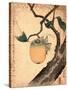 Kaki Ni Kirigirisu-Katsushika Hokusai-Stretched Canvas