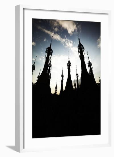 Kakku Pagoda Complex, Shan State, Myanmar (Burma), Asia-Colin Brynn-Framed Photographic Print