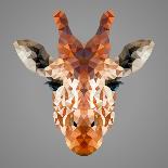 Giraffe Low Poly Portrait-kakmyc-Art Print