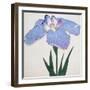 Kaku Jaku Ro Book of a Blue Iris-Stapleton Collection-Framed Giclee Print