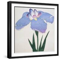 Kaku Jaku Ro Book of a Blue Iris-Stapleton Collection-Framed Giclee Print