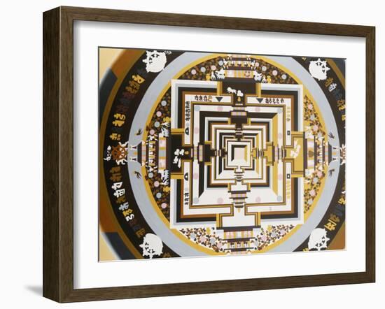 Kalachakra, the Wheel of Time on Thangka, Bhaktapur, Nepal, Asia-Godong-Framed Photographic Print