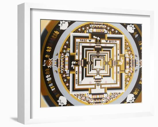 Kalachakra, the Wheel of Time on Thangka, Bhaktapur, Nepal, Asia-Godong-Framed Photographic Print