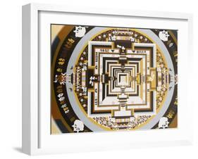 Kalachakra, the Wheel of Time on Thangka, Bhaktapur, Nepal, Asia-Godong-Framed Photographic Print