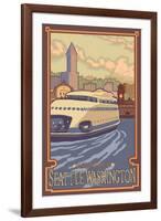 Kalakala Ferry, Seattle, Washington-Lantern Press-Framed Art Print