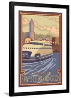 Kalakala Ferry, Seattle, Washington-Lantern Press-Framed Art Print