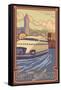 Kalakala Ferry, Seattle, Washington-Lantern Press-Framed Stretched Canvas