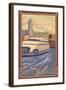 Kalakala Ferry, Seattle, Washington-Lantern Press-Framed Art Print