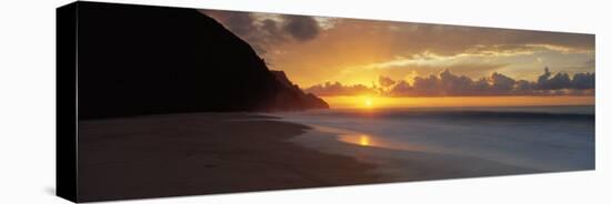 Kalalau Beach, Hawaii, USA-null-Stretched Canvas