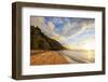 Kalalau beach on the Kalalau trail, Napali Coast State Park, Kauai Island, Hawaii, USA-Christian Kober-Framed Photographic Print