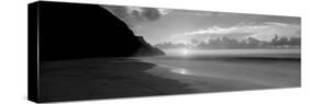 Kalalau Beach Sunset, Na Pali Coast, Hawaii, USA-null-Stretched Canvas