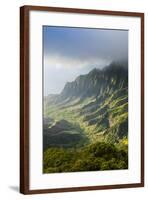 Kalalau Lookout over the Napali Coast from the Kokee State Park-Michael Runkel-Framed Photographic Print